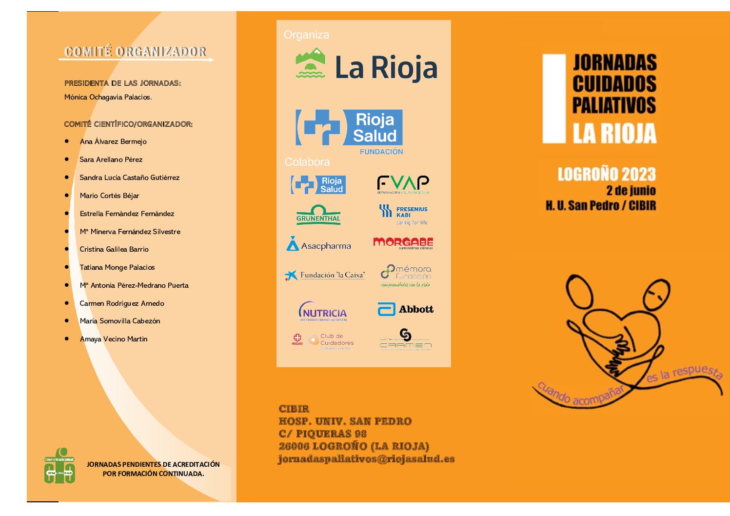 I Jornadas de Cuidados Paliativos de La Rioja.